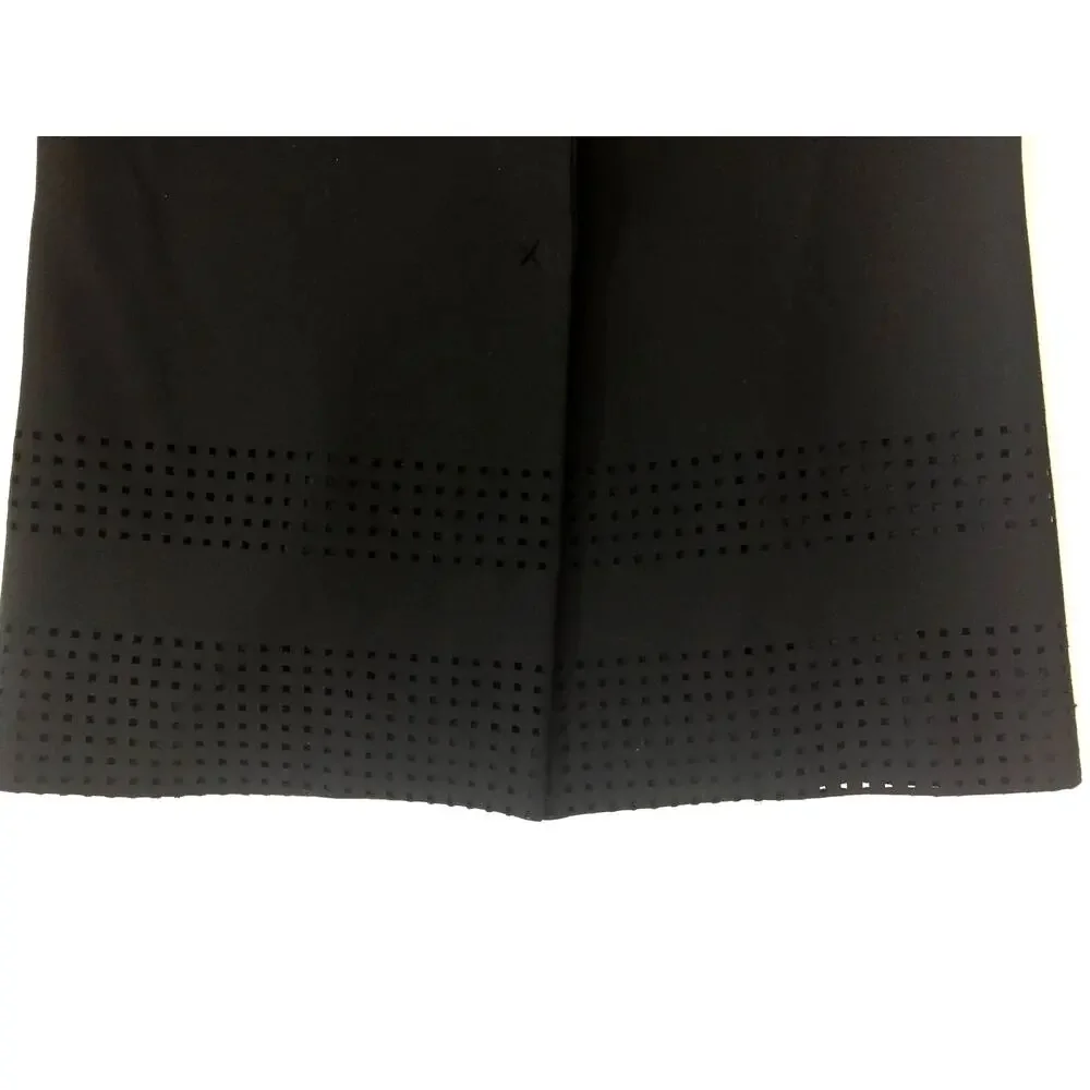 Elizabeth and‎ James Black Laser Cut Detail Blazer Jacket Womens Size 0